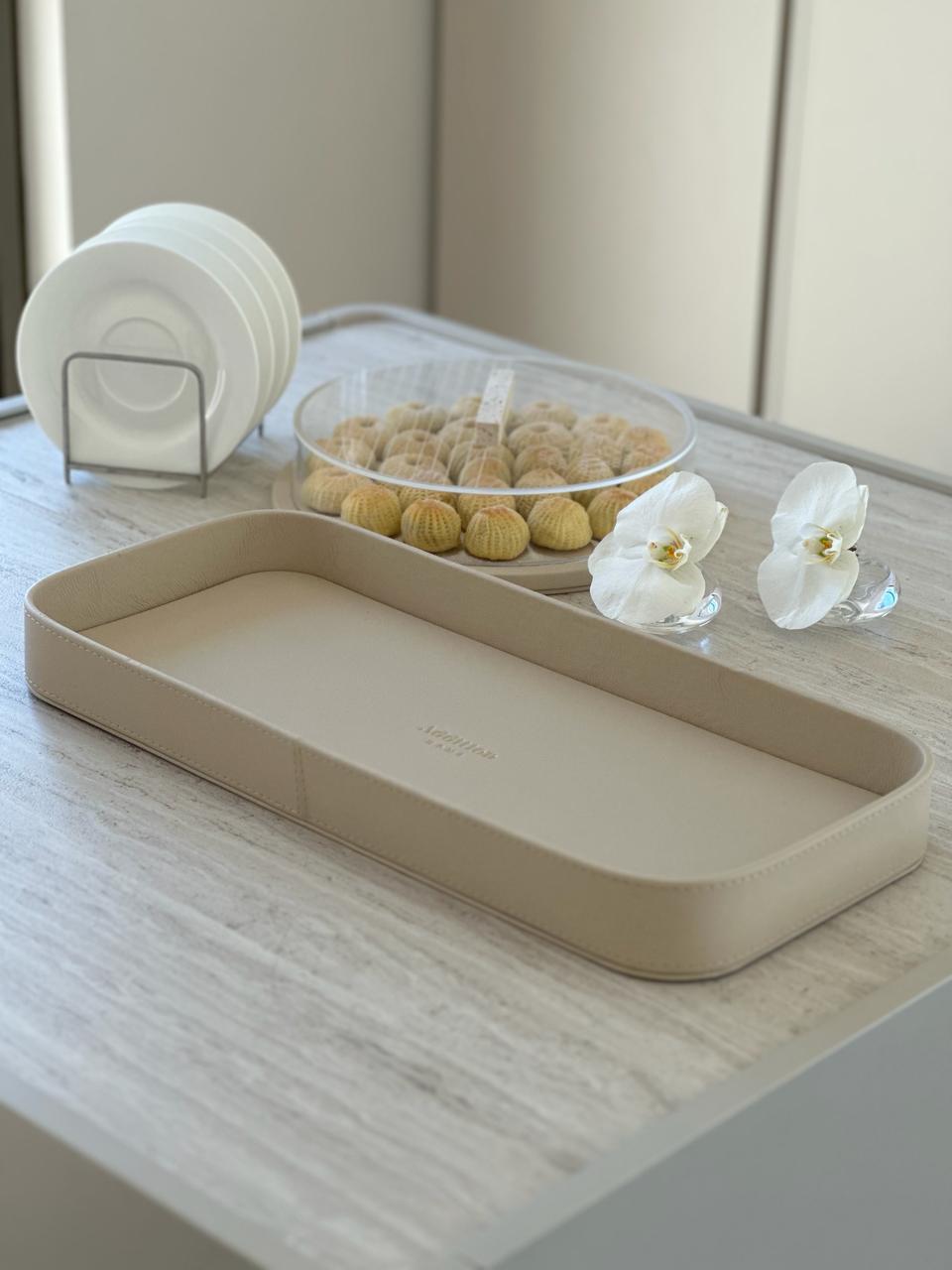 Leather Rectangular Tray